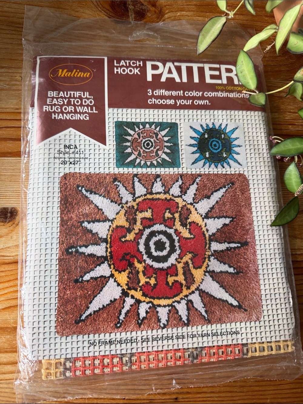 Vintage Sunburst Latch Hook Pattern